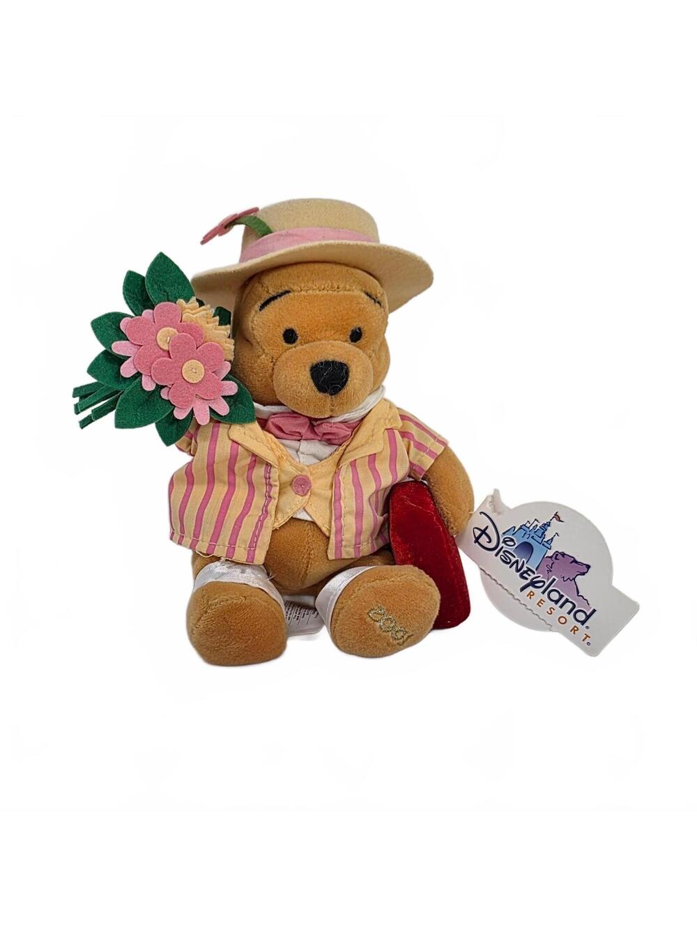 Disneyland Resort Courting Pooh 8" Mini Bean Bag Plush with Tag